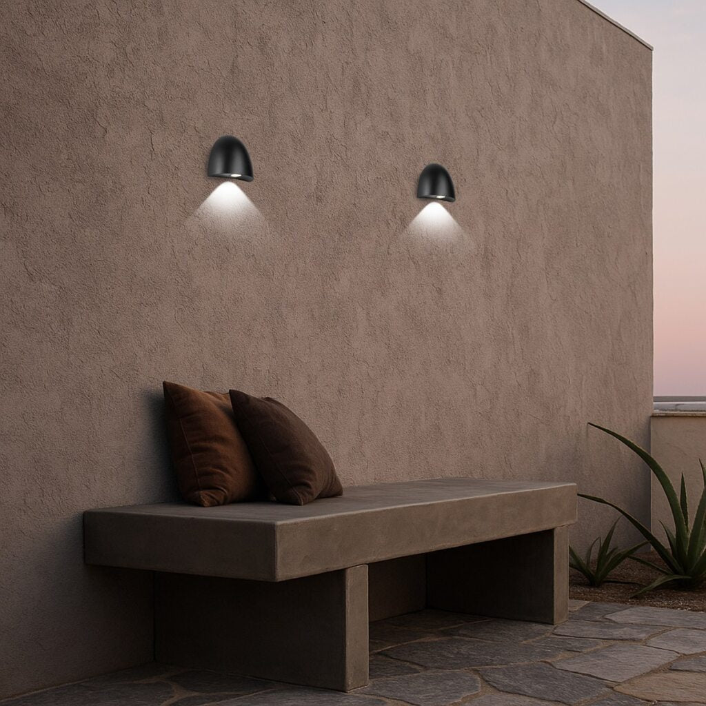 JORA 24V Exterior LED Step Wall Light - Black