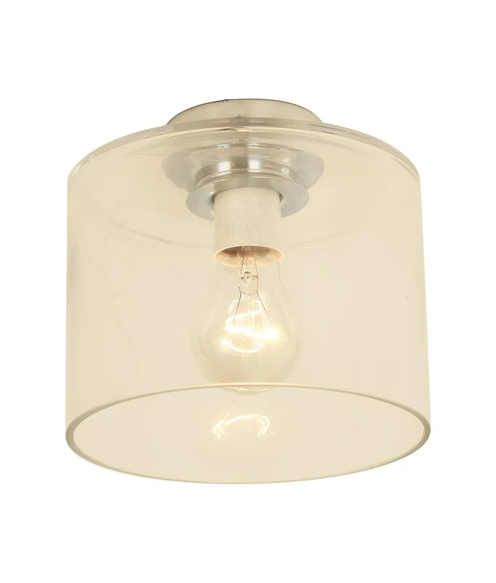 D.I.Y. Batten Fix Ceiling Lights - Oblong Shape Fixtures (Clear Glass & Chrome Batten)