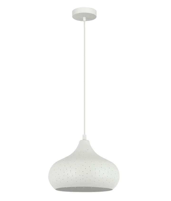 MARRAKESH: Bohemian Interior Champagne Glass Shape Pendant Light - White