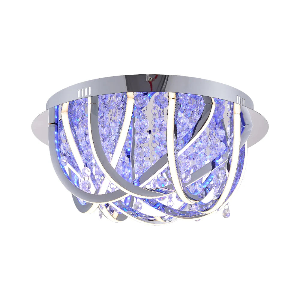 LUXIA 45CM Pendant Light Round - Chrome