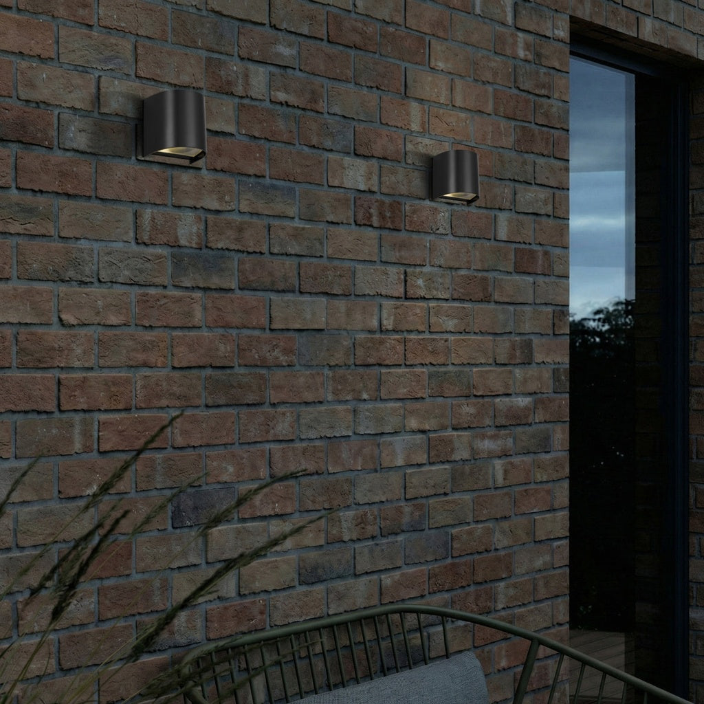MIRO Single Exterior Wall Light - Black