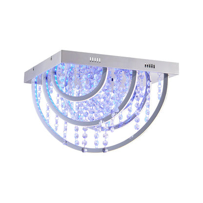 LUXIA 45CM Pendant Light Square - Chrome