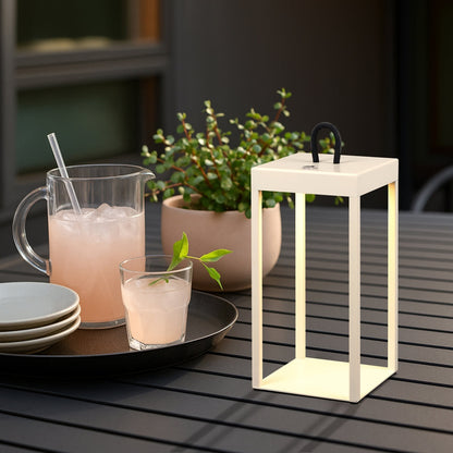 SOTRA LED Rechargeable Table Lamp - Beige