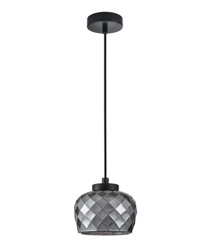 CARAMELLE: Interior LED Tri-CCT Glass Pendant Light - Smokey Black