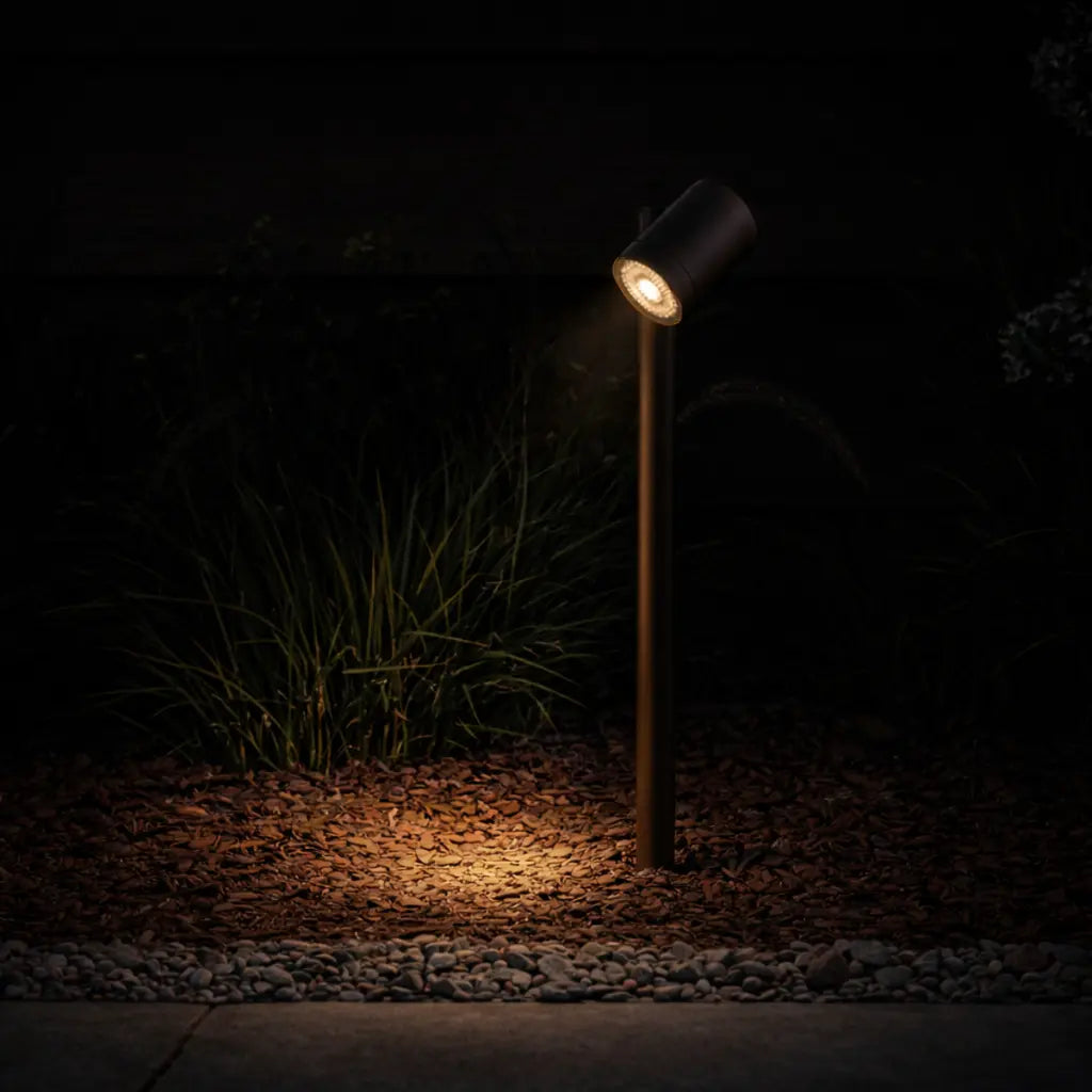 CLOVIS 24V MR16 Exterior Post Spike Light - Corten