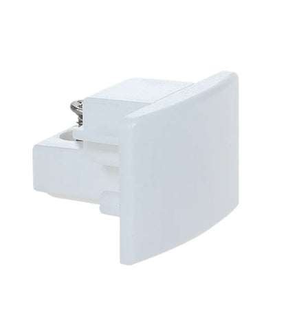 3 Wire 1 Circuit Universal Tracks, Connectors, End Cap & Live End - Connector End Cap WHITE