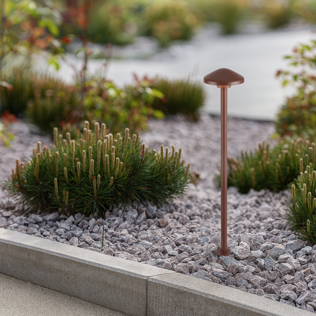 SCAPE 24V Exterior LED Post Spike Light - Rust