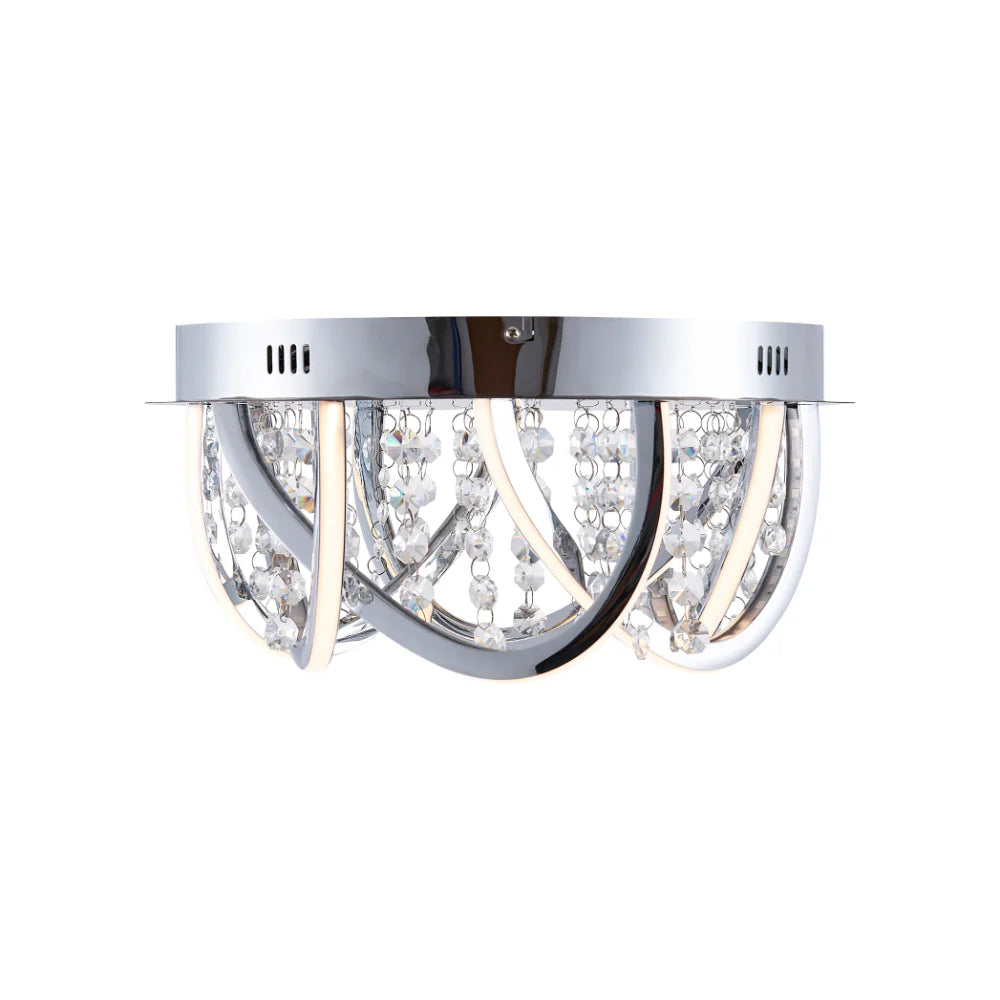 LUXIA 38CM Pendant Light Round - Chrome