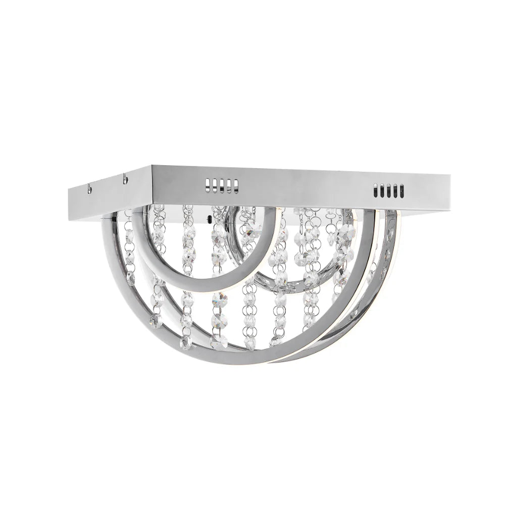 LUXIA 38CM Pendant Light Square - Chrome