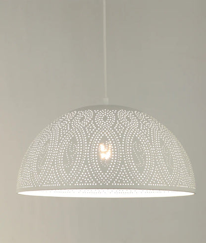 MARRAKESH: Bohemian Interior Dome Shape Pendant Lights - White