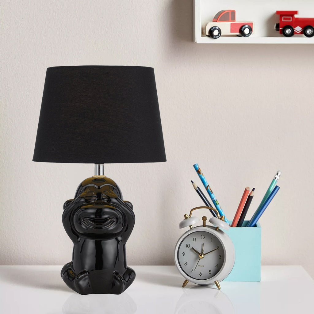 MISARU Ceramic Table Lamp - Black