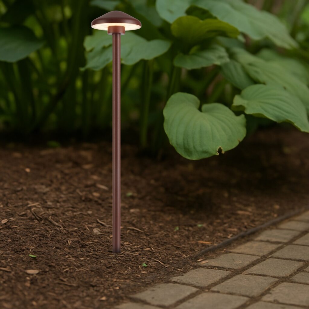 SCAPE 24V Exterior LED Post Spike Light - Rust
