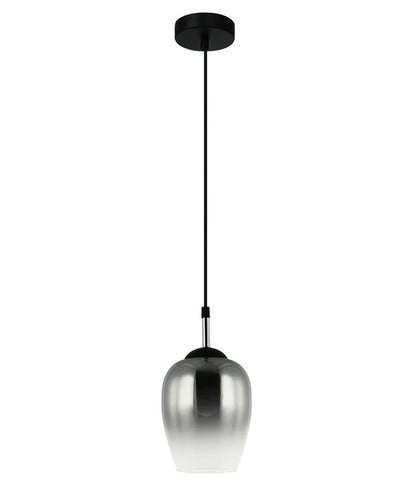 VINUM: Interior Wine Glass Shape Chrome with Fading Effect Glass Pendant Light