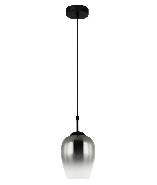 VINUM: Interior Wine Glass Shape Chrome with Fading Effect Glass Pendant Light