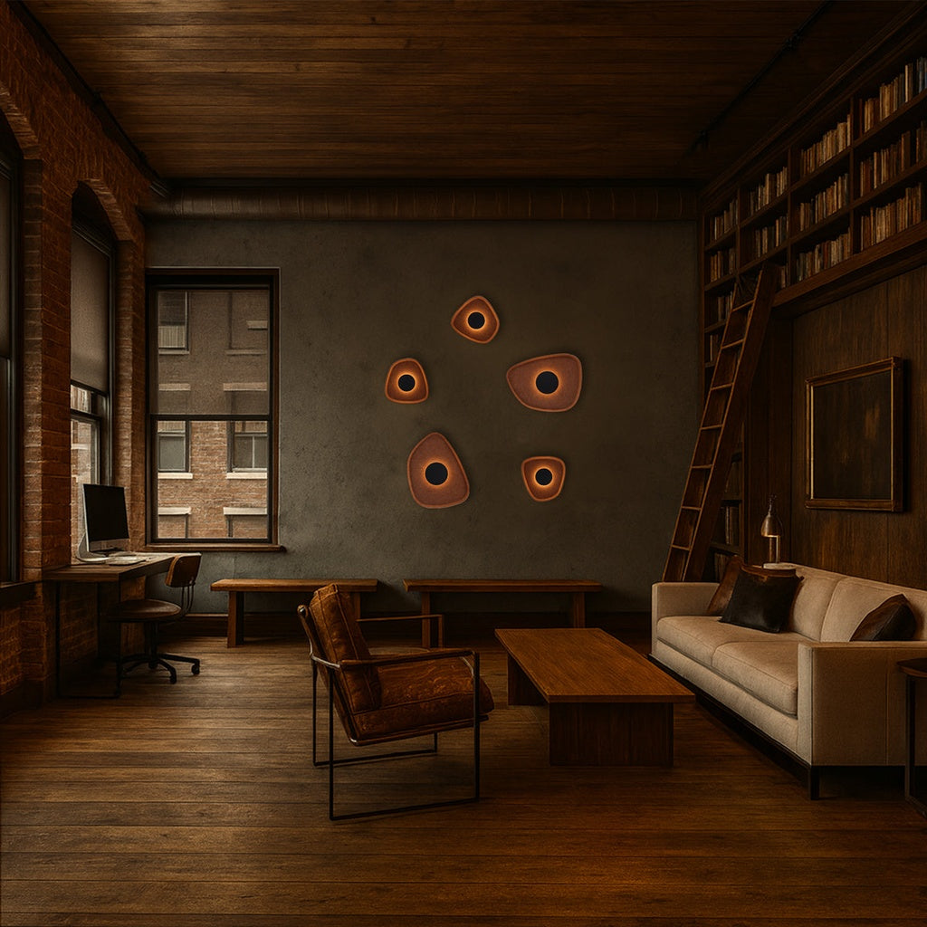 RAXA LED Wall Light - Brown/Black