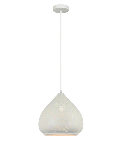 MARRAKESH: Bohemian Interior Ellipse Shape Pendant Lights - White