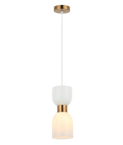 CLESSIDRA: Interior Mirror Finish Opal Glass Ellipse Pendant Lights