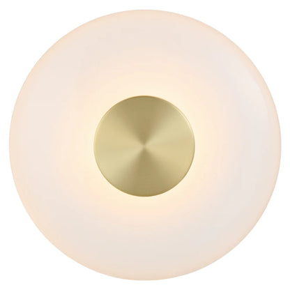 AMITY LED Wall Light - Brass Matt/Opal