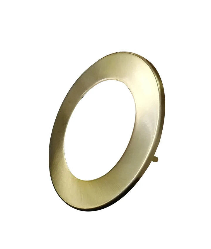 NOVADLUX02: LED Dimmable Tri-CCT with Changeable Clip Faceplate Recessed Downlights - Antique Brass