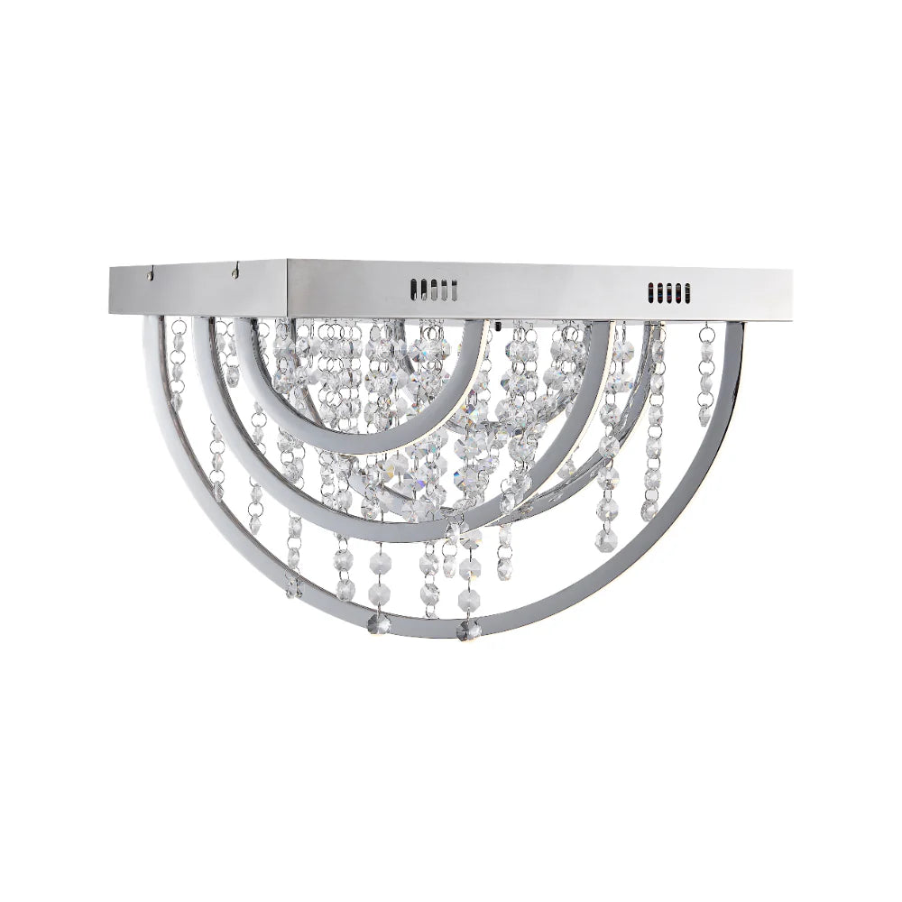 LUXIA 45CM Pendant Light Square - Chrome