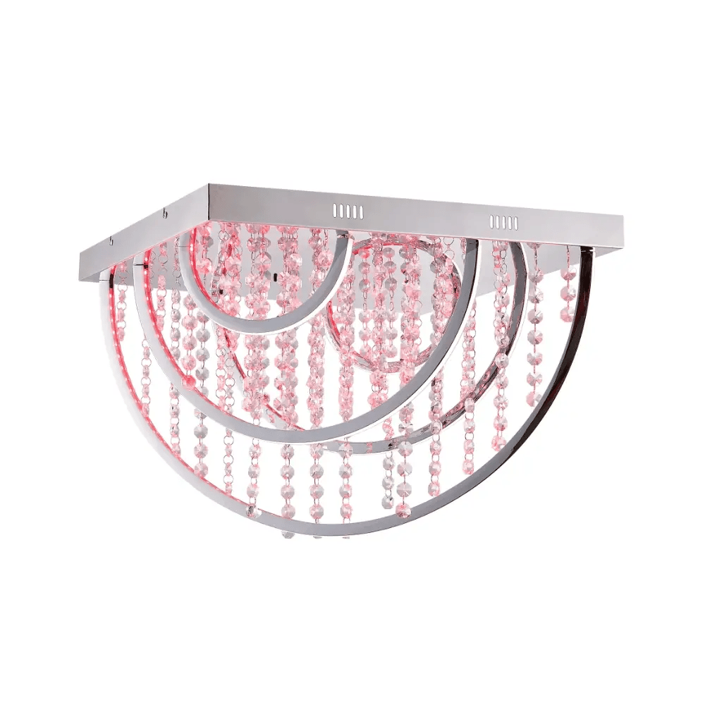 LUXIA 55CM Pendant Light Square - Chrome