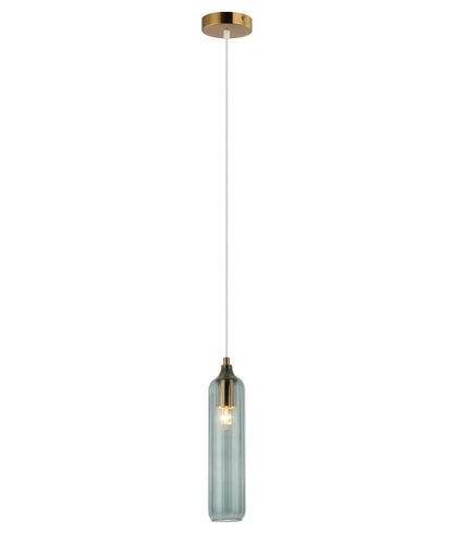MANGA: Interior Glass Cylinder Pendant Light - Blue
