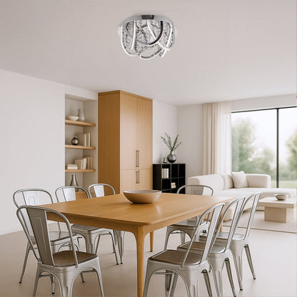 LUXIA 38CM Pendant Light Round - Chrome