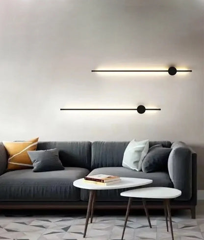 SABER: Interior Linear LED Dual-CCT Wall Light - Black