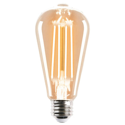 ST64 2700K E27 Pear Filament LED Globe - Amber