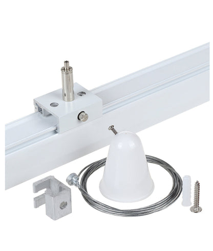 4 Wire 3 Circuit Track Suspension Kit with Spring - White