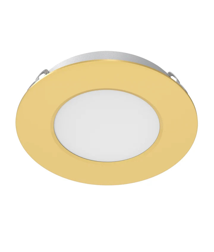 Surface Mounted or Recessed Option Cabinet Underbench LED Tri-CCT Utility Light - Satin Brass