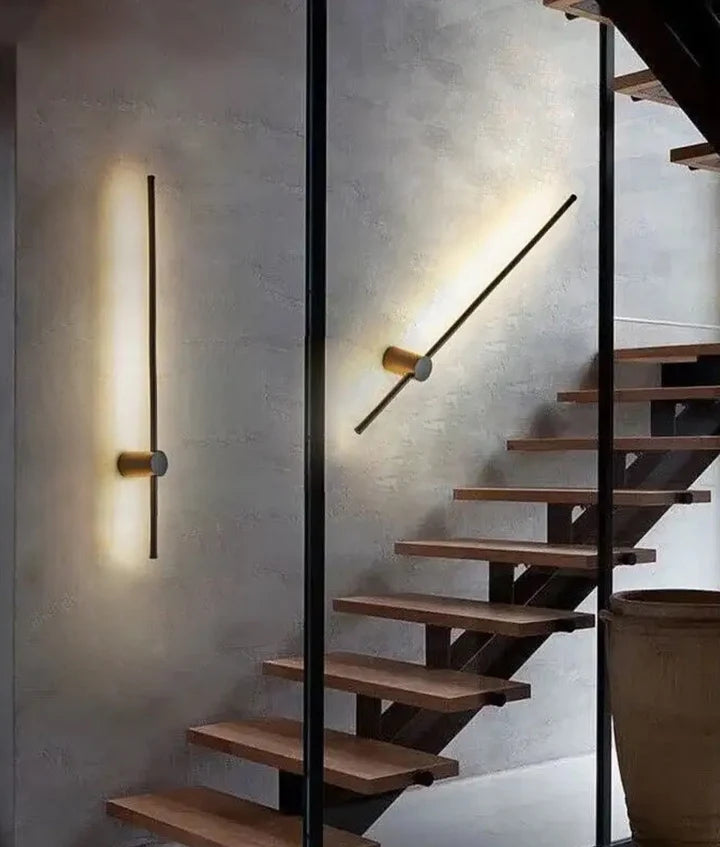 SABER: Interior Linear LED Dual-CCT Wall Light - Black