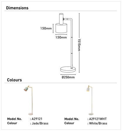 Addison Floor Lamp - White