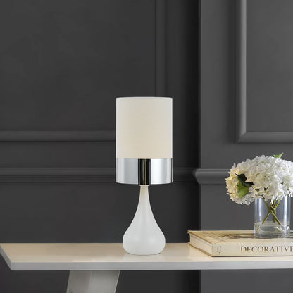 Akira Ceramic Table Lamp- Chrome