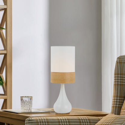 Akira Ceramic Table Lamp- Oak
