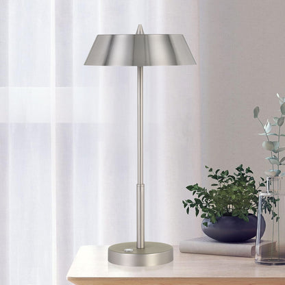 Allure 7w Led Touch Table Lamp-Nickel