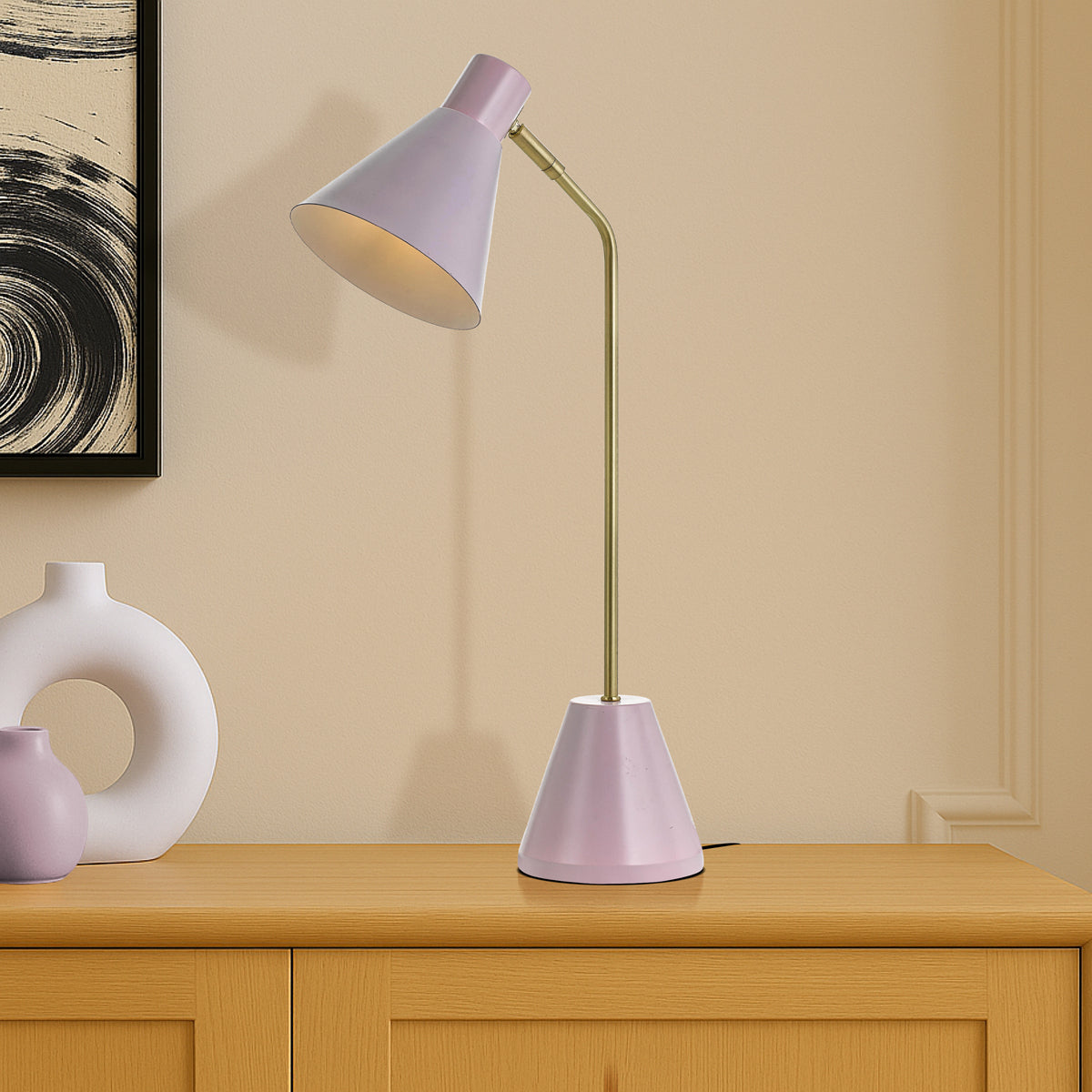 Ambia Table Lamp- Pink
