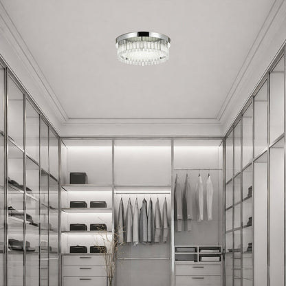 ANDELA ROUND 30W Oyster Dimmable Ceiling Light - Chrome