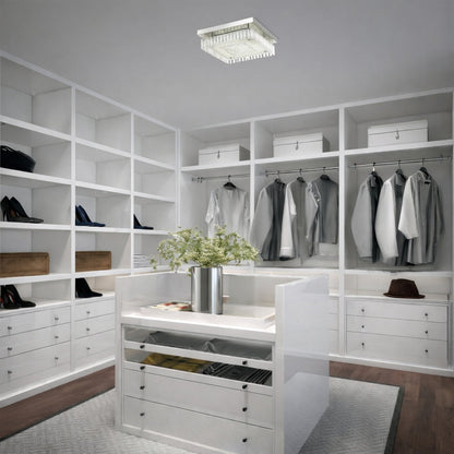 ANDELA SQUARE 30W Oyster Dimmable Ceiling Light - Chrome