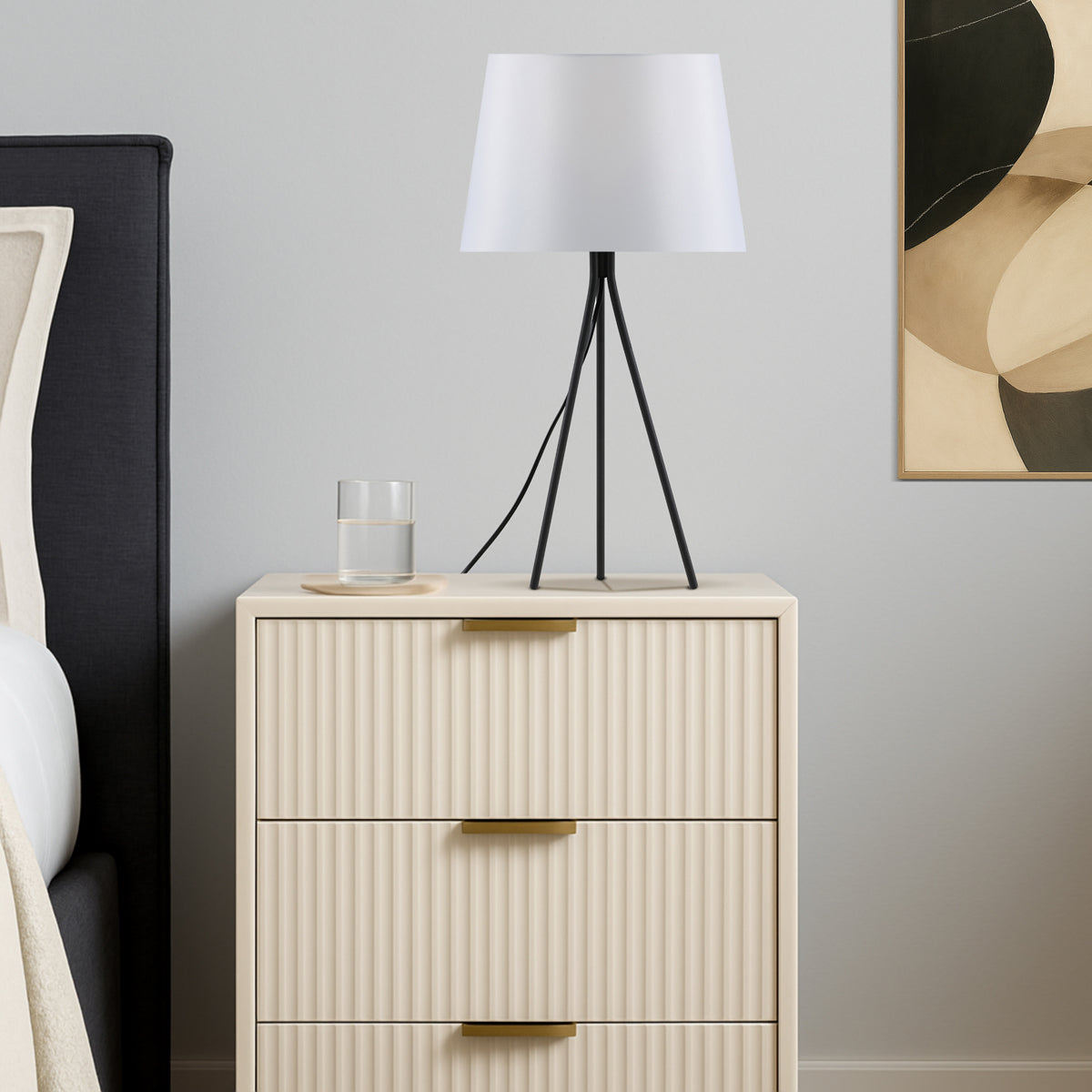 Anna Table Lamp- White