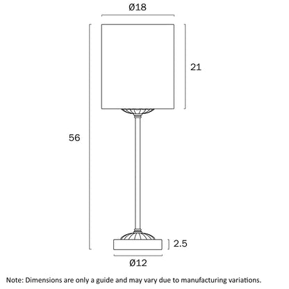 Argos Table Lamp- Ivory