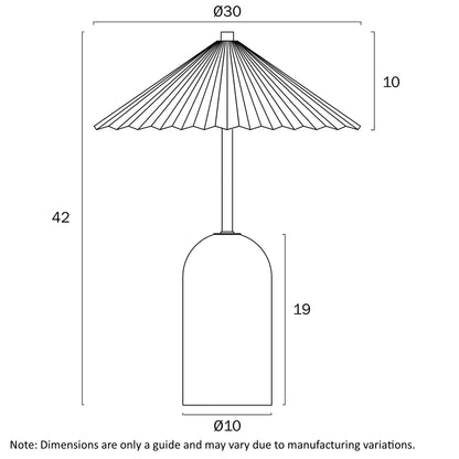 Arvane Table Lamp-Black