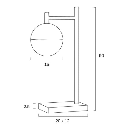 Basilo Table Lamp - Antique Gold