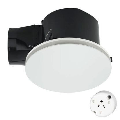 Affinity 300 DC Exhaust Fan with Run on Timer (4 Pin Plug) with Light Kit