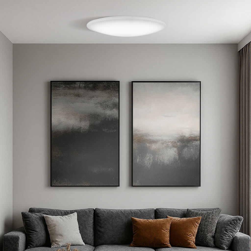 BLISS 97CM Oyster Dimmable Ceiling Light - White