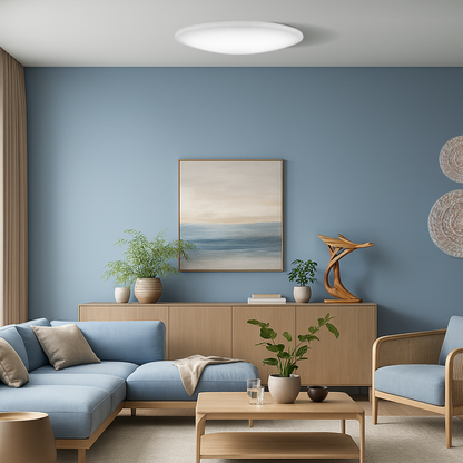 BLISS 77CM Oyster Dimmable Ceiling Light - White