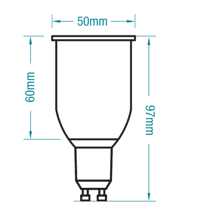 Boss 9W GU10 LED globe- 3000K