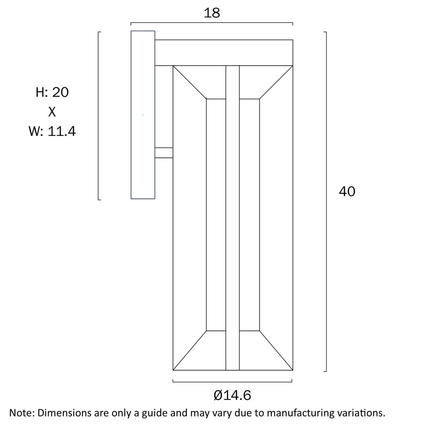 Brixon 40 Exterior Wall Lamp