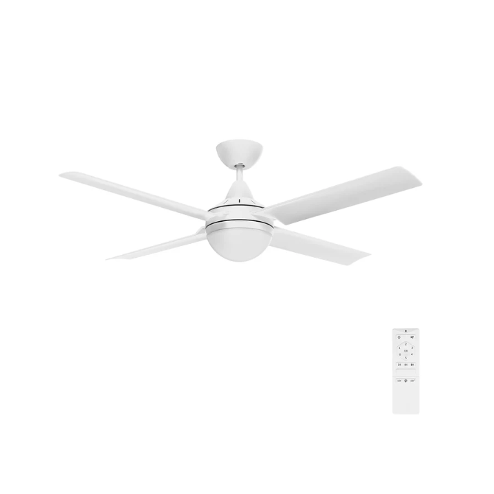 Brilliant Matt Cairns 48"(1220mm) DC Ceiling Fan with Light- White