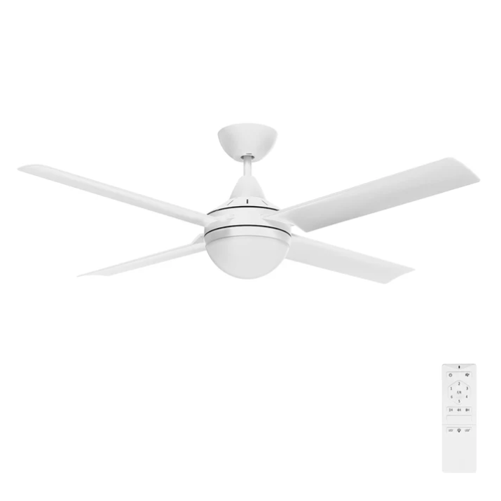 Brilliant Matt Cairns 52"(1320mm) DC Ceiling Fan with Light- White